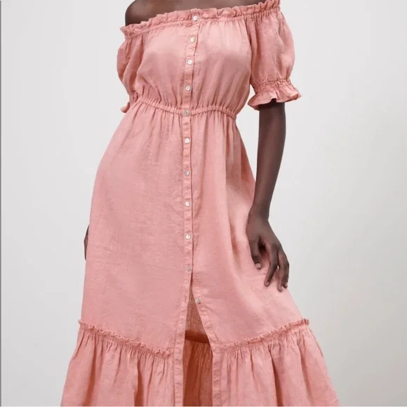 Zara | Dresses | Zara Ruffled Linen Dress Pale Pink M Nwt | Poshmark Zara | Dresses | Zara Ruffled Linen Dress Pale Pink M Nwt | Poshmark